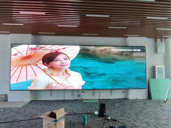 滁州P1.53led小间距屏安装案例